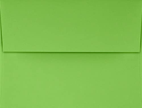 A4 Invitation Envelopes w/Peel & Press (4 1/4 x 6 1/4) - Limelight Green (50 Qty.) by LUXPaper