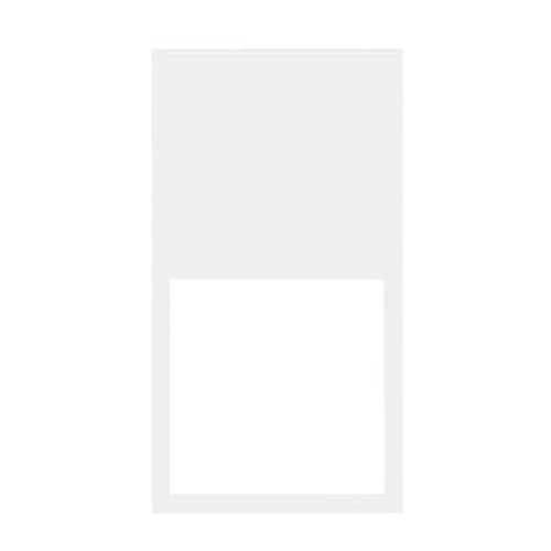 Cadre minimaliste vertical 2 postes blanc pour appareillage mural discret - 2