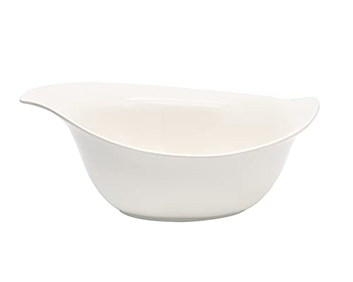 Godinger Salad Bowl Oval Serving Dish for Salad Fruit Pasta Parties Natura