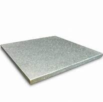 Piatto SottoTorta rigido vassoio RETTANGOLARE,CAKE BOARD argentato - H 1,2cm- CONFEZIONE DA 5 PZ (40X40)