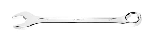 NEO TOOLS La chiave a forchetta ad anello da 29 mm, anello esagonale, La parte aperta della chiave ha parti profilate