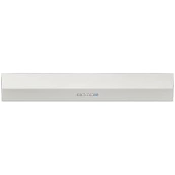Zephyr ZPI-E30B290 Pisa 180-290 CFM 30 Inch Wide Under Cabinet Range Hood with LumiLight LED Lighting - White