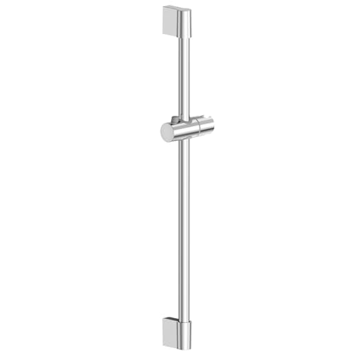 SREWOHS Barra de duche de altura ajustável, barra de duche em aço inoxidável com suporte giratório de 360°, altura ajustável de 60,5 a 67 cm, suporte de chuveiro ajustável, para casa de banho e