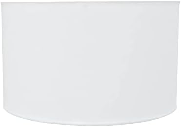 Aspen Creative 31007 Transitional Hardback Drum (Cylinder) Shape Spider Construction Lamp Shade in Off White, 17" wide (17" x 17" x 10")