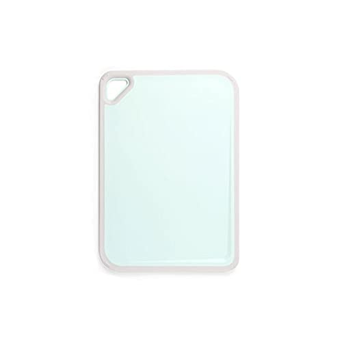 Resistentes Tablas de Cortar Tablero de corte de cocina Tajadera de plástico con ranura de jugo y agujero de colgar, pequeña a grande, tabla de cortar de frutas domésticas, verde Tabla de cortar de co