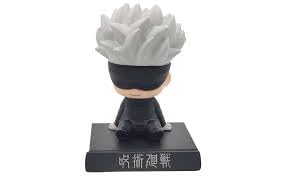 Jujutsu Kaisen Gojo Satoru Bobblehead | PVC Anime Figurine | Model Anime Toys Bobble Head (Multicolor) - 14 Cms