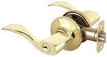 LLC 59-2303 Princeton Series Entry Lever Lock, Polished Brass