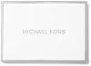 Michael Kors Jet Set Tarjetero, Herrajes Plateados/Cuero Metálico Pebber/Plata 8