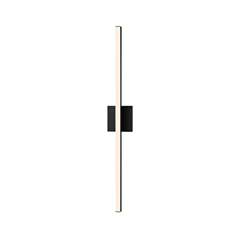 Image of Sonneman Modern Lighting 2771.25 Stix 1-Light LED Linear Vanity Lighting Fixture for Bathroom, Installs Horizontal or Vertical - 3000K - 32 inch - Satin Black