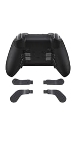 Image of 5Pcs Elite 2 Metal Paddles for Xbox Elite Series 2 Controller, Elite Series 2 Core Controller Parts, D-pad Paddles Replacement for Xbox Elite Series 2 /2 Core Controller Includes 4 Paddles,1 D pads(Black)