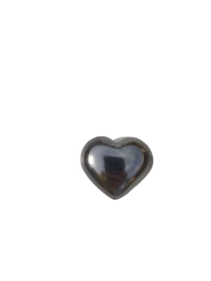 Stone CityAfrican Hemetite Puffy Heart Crystal, Healing Stone, Meditation Crystal, Natural Stone (4.23 OZ / 120 Gm)