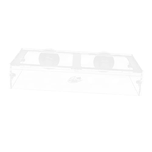 GRIRIW Automatic Feeder for Fish Tank Floating Feeding Circle Acrylic Fish Feeding Ring Suction Cup Feeder Aquarium Accessory