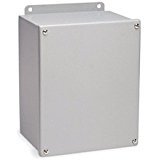 Wiegmann B060604SC NEMA 12 JIC Box Screw Cover, Steel, 6" x 6" x 4"