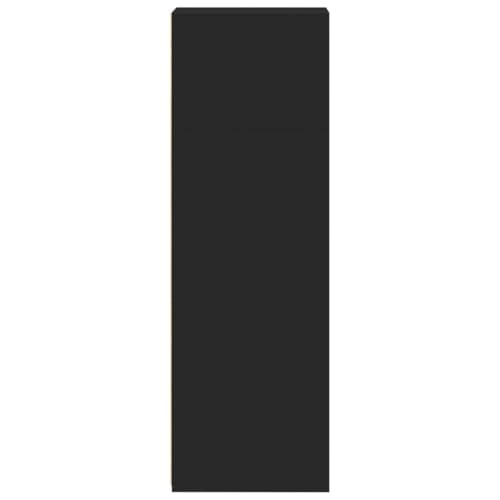 Credenza Cassettiera Cassettiera Mobile Contenitore Organizer Cucina Soggiorno Soggiorno 30 X 41 X 124 Cm Multistrato Nero 02_0035861 - 4