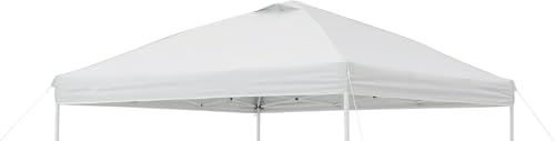 White Replacement Cover Compatible with Ozark Trail 10x10 Instant Pop Up Canopy Tent, Canopy Cover ONLY