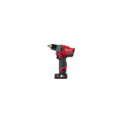 Milwaukee 0 M12FDD-402X FUEL Akku-Bohrschrauber 12 V/4.0 Ah, red