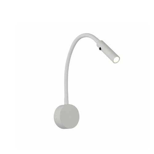 Applique murale LED chambre chevet bureau liseuse flexible blanc chaud 3000K 3W