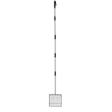 Ronyme Paletta a Griglia con Manico Lungo Staccabile in Metallo Verniciato a Polvere Resistente Ruggine per Proprietari di Galline, Pollaio, Giardino, 20x20x6cm