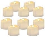 Amagic 24Pcs Flickering Flameless Tea Lights Battery Operated, 200+ Hours Long Lasting Flameless Votive Candles, Electric Candle for Wedding Table Centerpiece, Home Decor, Gift, Holiday Decor