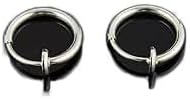 Trend Collection Fake Piercing-K pe 2Li G m  Renk S k t rmal  316L Paslanmaz  elik Kulak-Burun-Dudak,G m  Renk 9 Mm