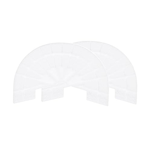 Image of HARFINGTON 1pair Shoe Sole Protector for Sneakers Size 7-8 Non Slip Pad Heel Plates Repair for Men and Women, White