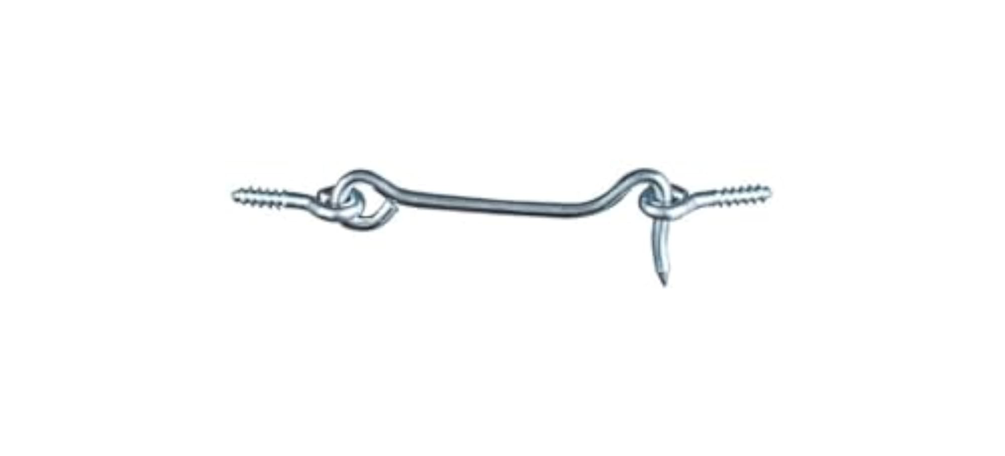 Zinc Plated Screw Hook/Strap Hinge, 14 Inch