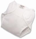 Imse Vimse Soft Diaper Covers - Hoop and Loop - Newborn - White