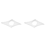 Generchin 2X Separador de Páginas Transparente (Grande - 25 Mm) Soporte de Página con Anillo para el Pulgar - Marcapáginas Transparente para el Pulgar - Accesorios de Lectura