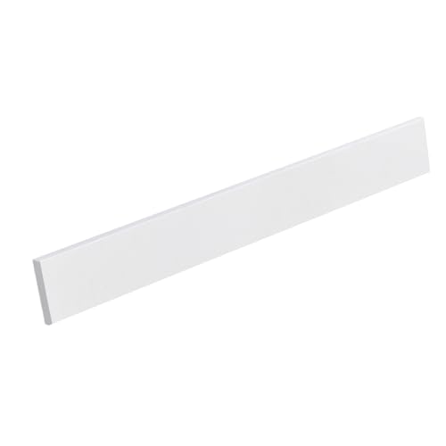 EQLOO 36 Inch Backsplash in Pure White, Quartz Backsplash for Bathroom Vanity Sink Top, 36 in. W x...