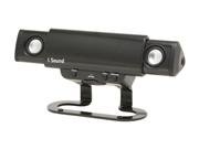 DreamGear i.Sound Portable Speaker - 2 Driver in Gift Box w/adapter &amp; stand Black