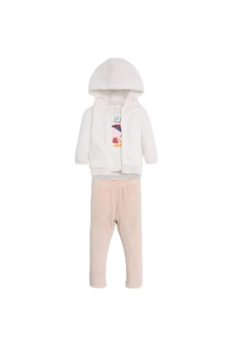 Ysabel Mora Ensemble Bébé 3 Pièces avec Gilet en Peluche