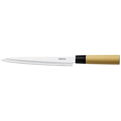 Faca Para Sushi E Sashimi 8 1/2' Samurai Brinox Aço Inox