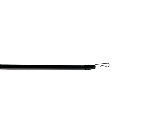 TENDAGGIMANIA - Tige pour rideaux en fer de 11 mm de diamètre et 125 cm de long - Idéal pour aider à glisser le rideau - Colore : Noir Cover