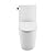 Swiss Madison St. Tropez One Piece Elongated Toilet Side Flush 1.28 gpf with Black Hardware, Glossy White