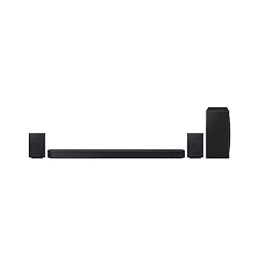 Soundbar Samsung HW-Q930C, com 9.1.4 canais, Dolby Atmos, Acoustic Beam, Sincronia Sonora e Alexa integrado