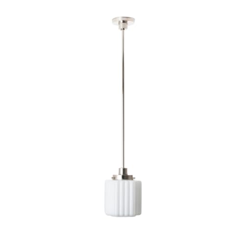 Lampe Suspendue Thalia 20's Nickel éclairez un intérieur sombre Art Deco Trade