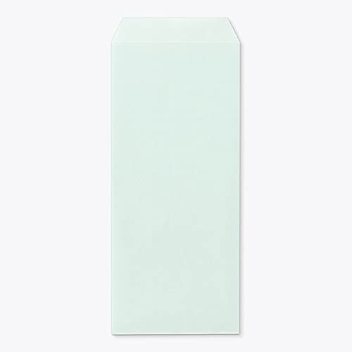 山櫻 封筒 長4 中貼 Kミズイロ 紙厚70g 〒枠ナシ 100枚 / B5三折用 カラークラフト 無地 郵便番号枠なし 00517015-0100