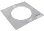 SuperPro JSC8FP Finishing Plate for 8 Chimney Pipe, Galvalume