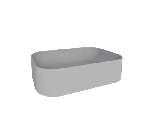 Cuba para Banheiro Luna Cinza em Mármore Sintético - Cozimax