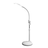 〖Base rotante riempibile e sicura〗Base girevole a 360° for iniezione di acqua/sabbia con design isolato e a prova di perdite, che si aggancia saldamente senza tremare. Lampada d'ingrandimento da pavimento affidabile o lampada da lavoro for saloni: garantisce stabilità e sicurezza negli spazi di lavoro affollati