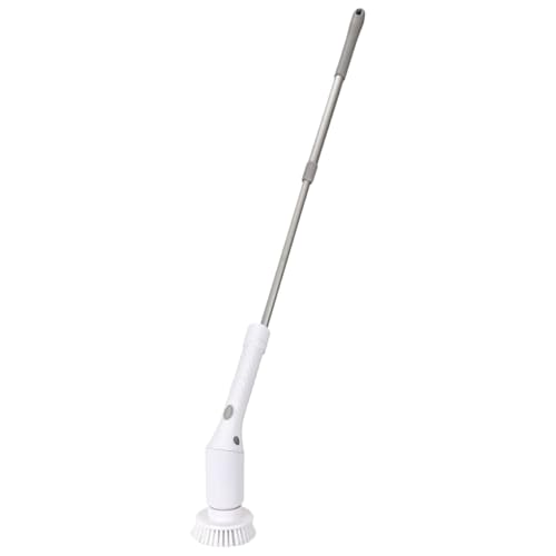 Electric Cleaning Brush | Bathroom Cordless Electric Rotating Brush | with Replaceable Heads, Ergonomic Floor Scrubbing Tools for Bathroom Bathtub Kitchen