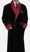 Men Smoking Robe Long Jacket Black English Vintage Gentleman Velvet Dressing Gift For Men Gown Silk Warm Coat2