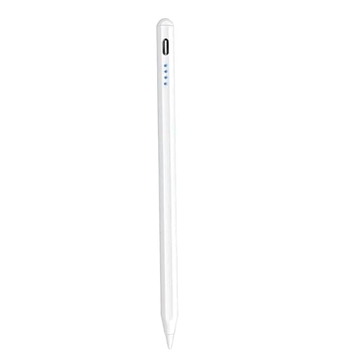 Image of GADGETSWEAR Stylus Pen for Android, iPhone, iPad, Tablet & Smartphones - High Precision Fine Point Disc Tip, Type-C Charging, Long Battery - Universal Touch Screen Pen for Pro Drawing & Writing, White