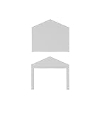 GarveeLife 10 ft x 20 ft Portable Carport Replacement Doors 2Pcs White