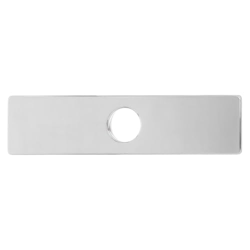 Cubierta de acero inoxidable Lurrose para tubería de agua y orificio de grifo rectangular 2