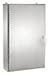 Hoffman A24H2408SS6LP3PT Wall-Mount 4X Enclosure, 3 Point Latch, Stainless Steel Type 316L, 1 Door, 24.00" x 24.00" x 8.00", White