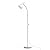 LEPOWER Floor Lamp, Metal Standing Lamp with Adjustable Gooseneck, Heavy Metal Base, Reading Pole Lamp for Office, White Floor Lamps for Bedroom, Living Room