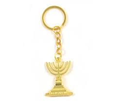 Traditional Menorah 7 Branch Jewish Holder Keychain 12 Tribes of Israel Jerusalem Temple Candlestick for Backpack 7 Branch Holder Stand - Pack of 1-image-47