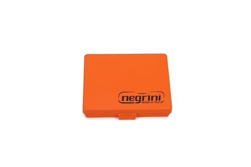 Negrini Extended Shotgun Choke Tube Case (3 Chokes + Wrench) - Fits Various Choke Tube Sizes up to 3-7/8 Inches - Choke Tube Organization with a Speed Wrench Compartment (Orange)