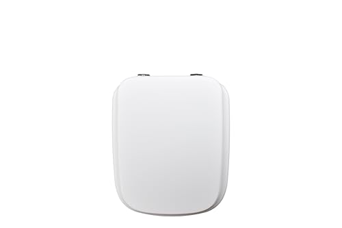 Si Dolomite EM804 Sedile Copriwater, MDF, Bianco